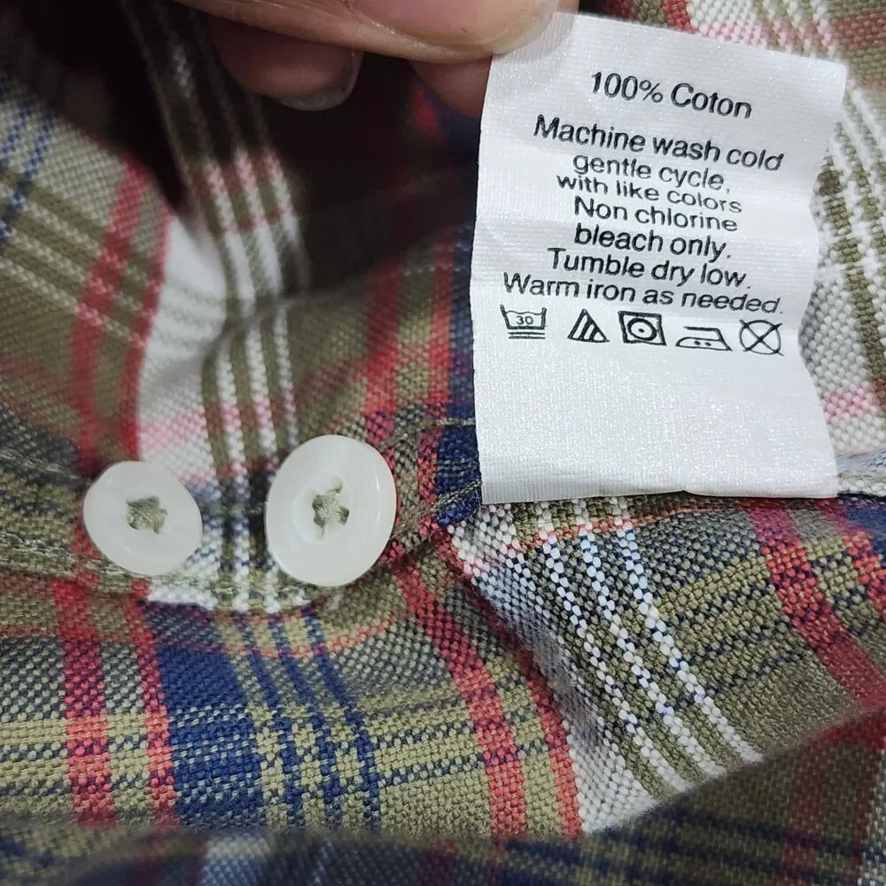 J. Crew Multicolor Men’s Oxford Slim Plaid Button Down Shirt Sizes Small